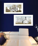 Set Of Two Amazing Grace 2 White Framed Print Wall Art - Homeroots - Flyclothing LLC