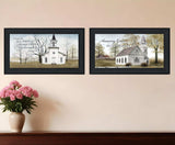 Set Of Two Amazing Grace 3 Black Framed Print Wall Art - Homeroots - Flyclothing LLC