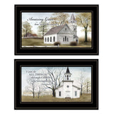 Set Of Two Amazing Grace 4 Black Framed Print Wall Art - Homeroots - Flyclothing LLC