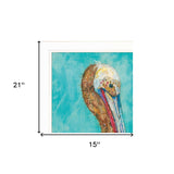 Set Of Two Pelicans 1 White Framed Print Wall Art - Homeroots - Flyclothing LLC
