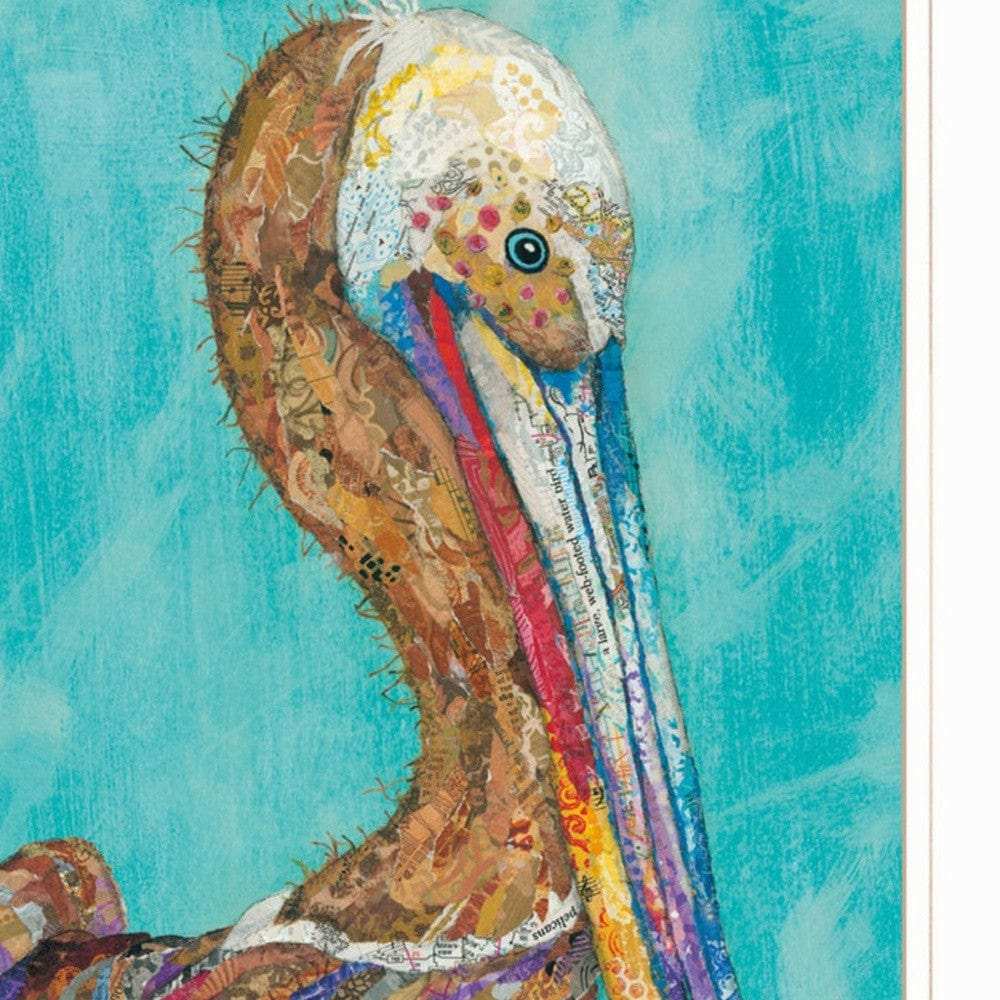 Set Of Two Pelicans 1 White Framed Print Wall Art - Homeroots - Flyclothing LLC