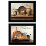 Set Of Two By Grace 3 Black Framed Print Kitchen Wall Art - Homeroots - Flyclothing LLC