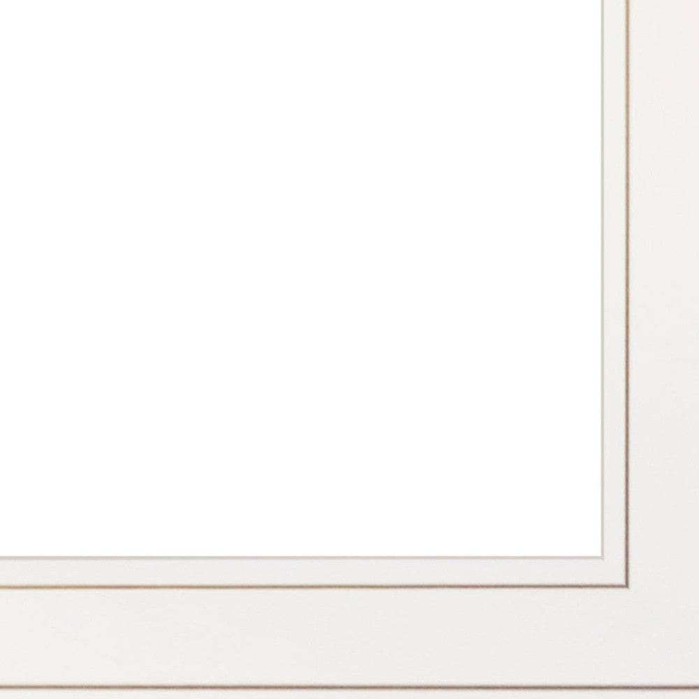 Set Of Two Kitchen Print and Mug Rack White Framed Kitchen Wall Art - Homeroots - Flyclothing LLC