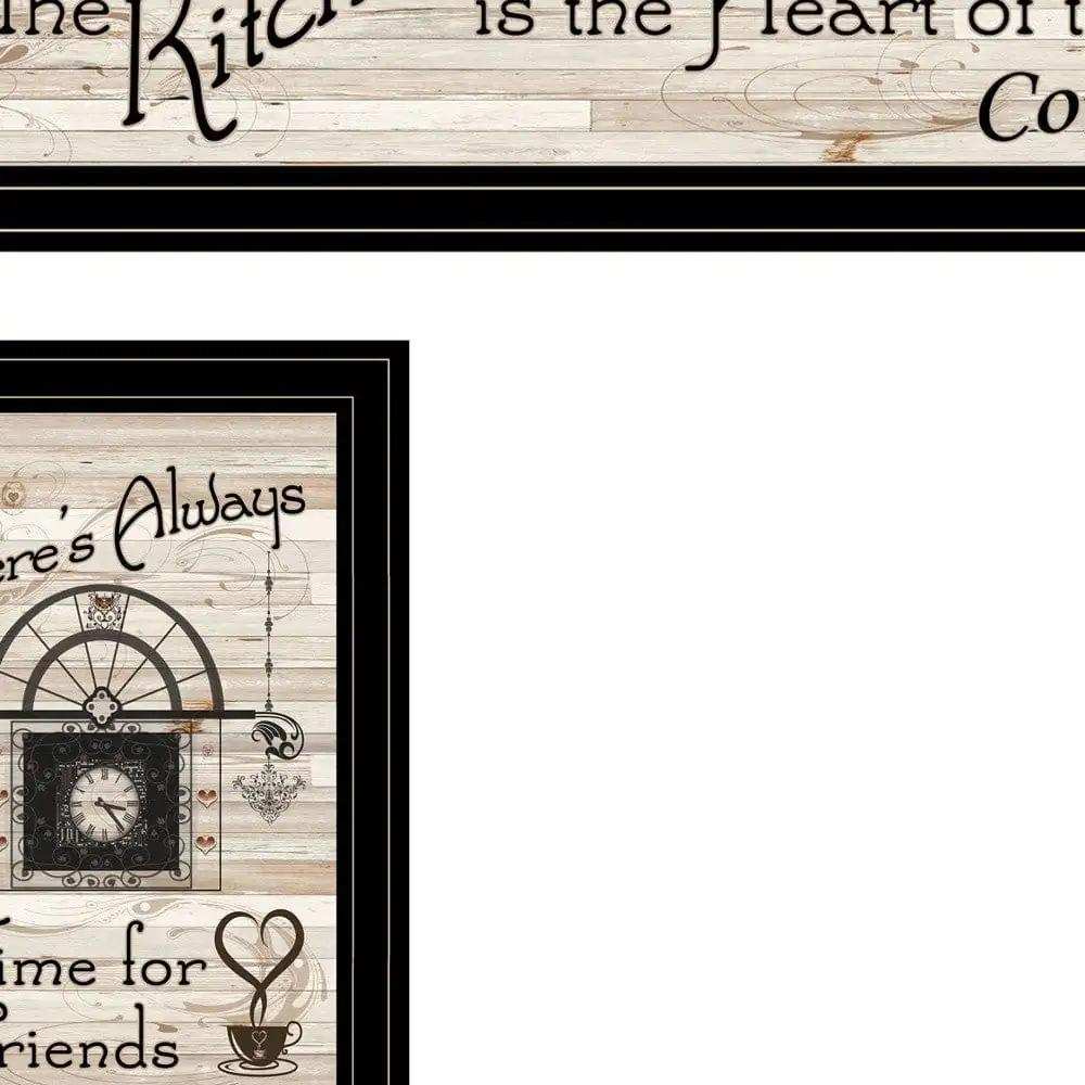 Set Of Four Kitchen Wall Art and Mug Rack - Homeroots - Flyclothing LLC