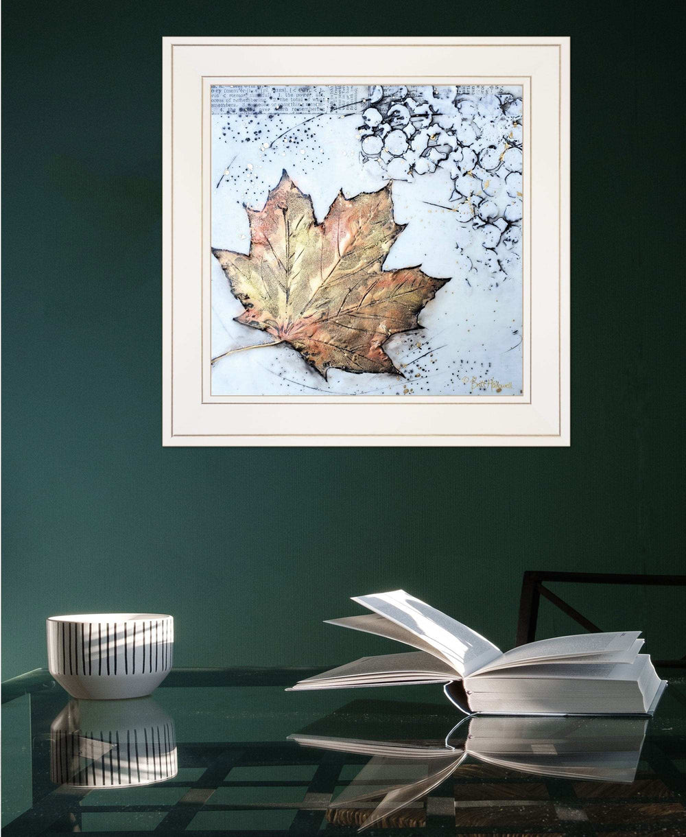 Channeling Fall 1 White Framed Print Wall Art - Homeroots - Flyclothing LLC