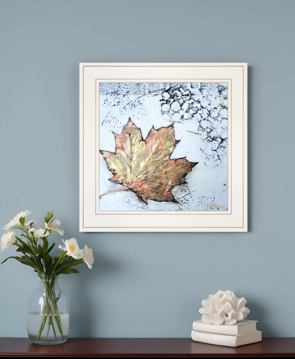 Channeling Fall 1 White Framed Print Wall Art - Homeroots - Flyclothing LLC