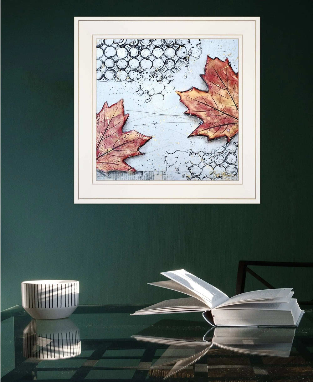 Channeling Fall 3 White Framed Print Wall Art - Homeroots - Flyclothing LLC