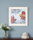 Channeling Fall 3 White Framed Print Wall Art - Homeroots - Flyclothing LLC