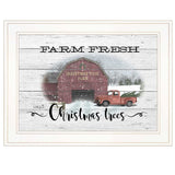 Farm Fresh Christmas Trees 2 White Framed Print Wall Art - Homeroots - Flyclothing LLC
