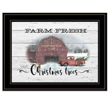 Farm Fresh Christmas Trees 3 Black Framed Print Wall Art - Homeroots - Flyclothing LLC