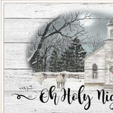 OH HOLY Night 2 White Framed Print Wall Art - Homeroots - Flyclothing LLC