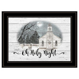 OH HOLY Night 3 Black Framed Print Wall Art - Homeroots - Flyclothing LLC