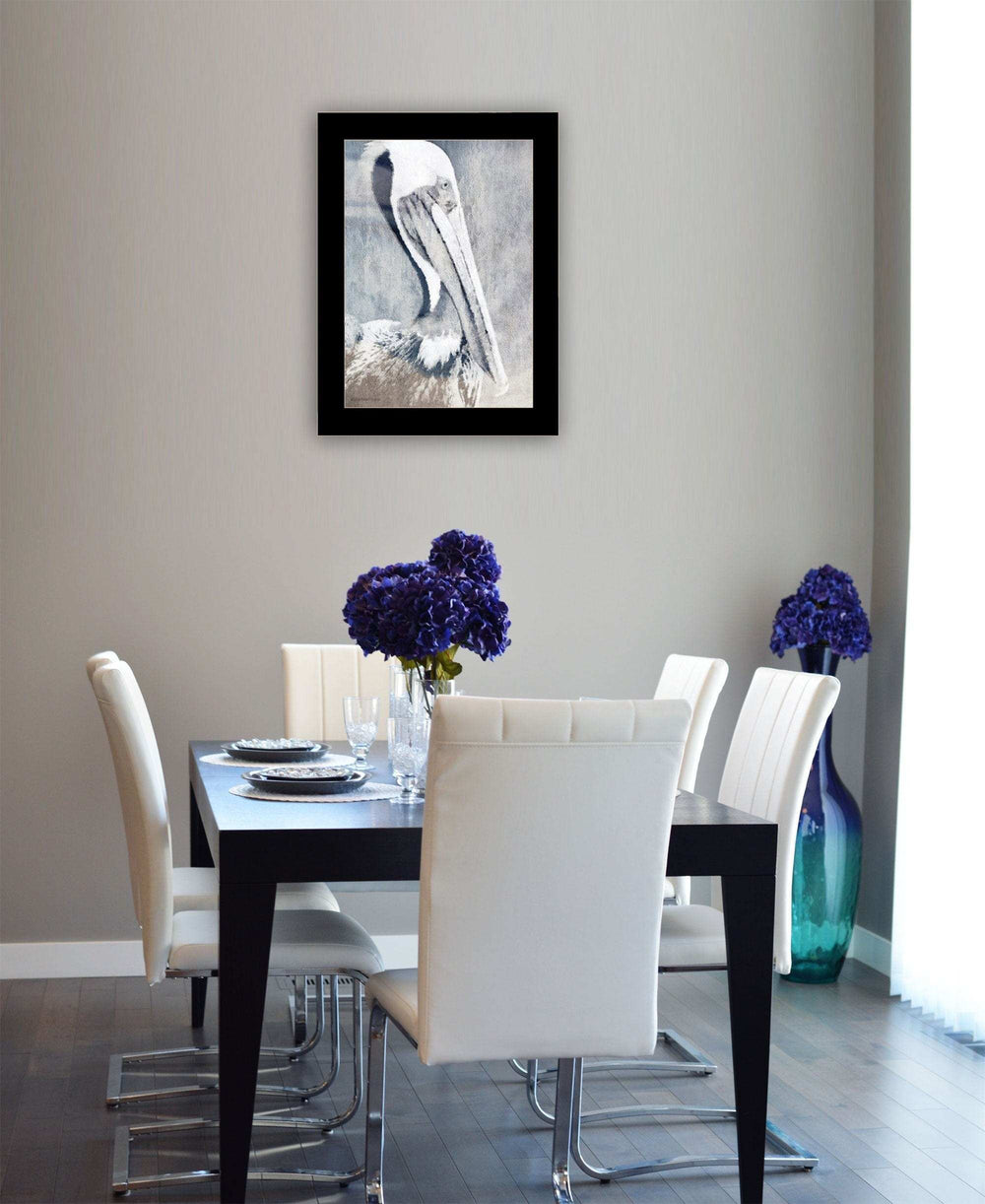 Pelican 3 Black Framed Print Kitchen Wall Art - Homeroots - Flyclothing LLC