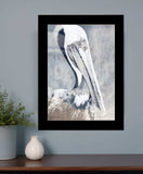 Pelican 3 Black Framed Print Kitchen Wall Art - Homeroots - Flyclothing LLC