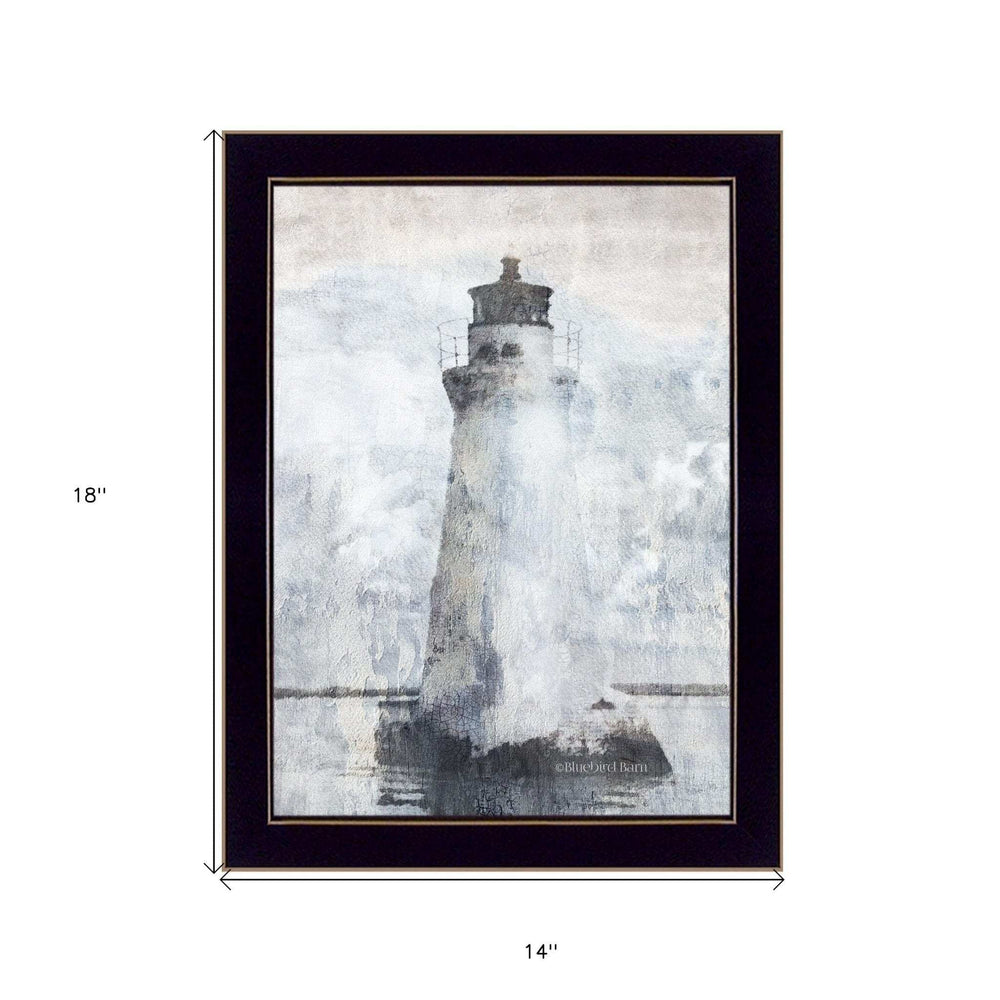 Lighthouse 3 Black Framed Print Wall Art - Homeroots - Flyclothing LLC