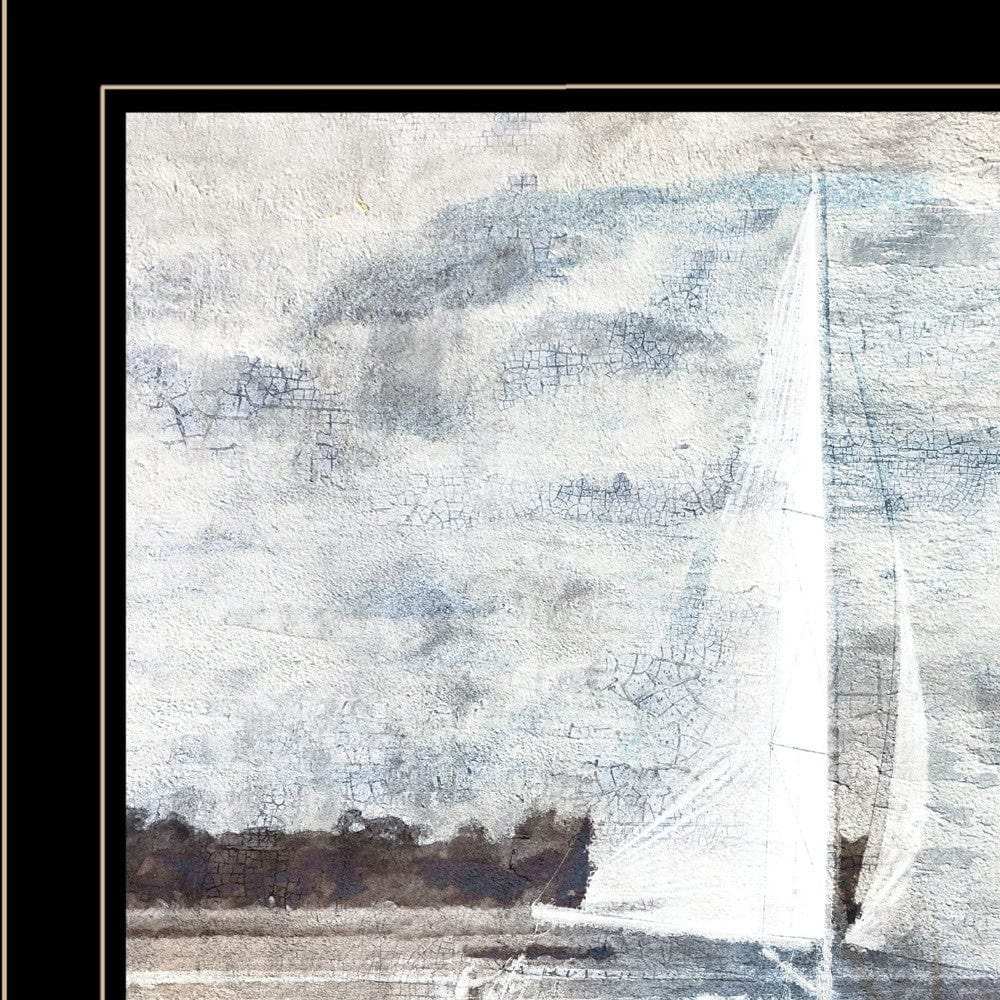 Sailboat on Water 3 Black Framed Print Wall Art - Homeroots - Flyclothing LLC