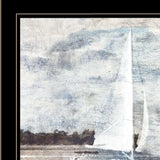 Sailboat on Water 3 Black Framed Print Wall Art - Homeroots - Flyclothing LLC