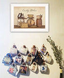 Country Kitchen White Framed Print Kitchen Wall Art - Homeroots - Flyclothing LLC