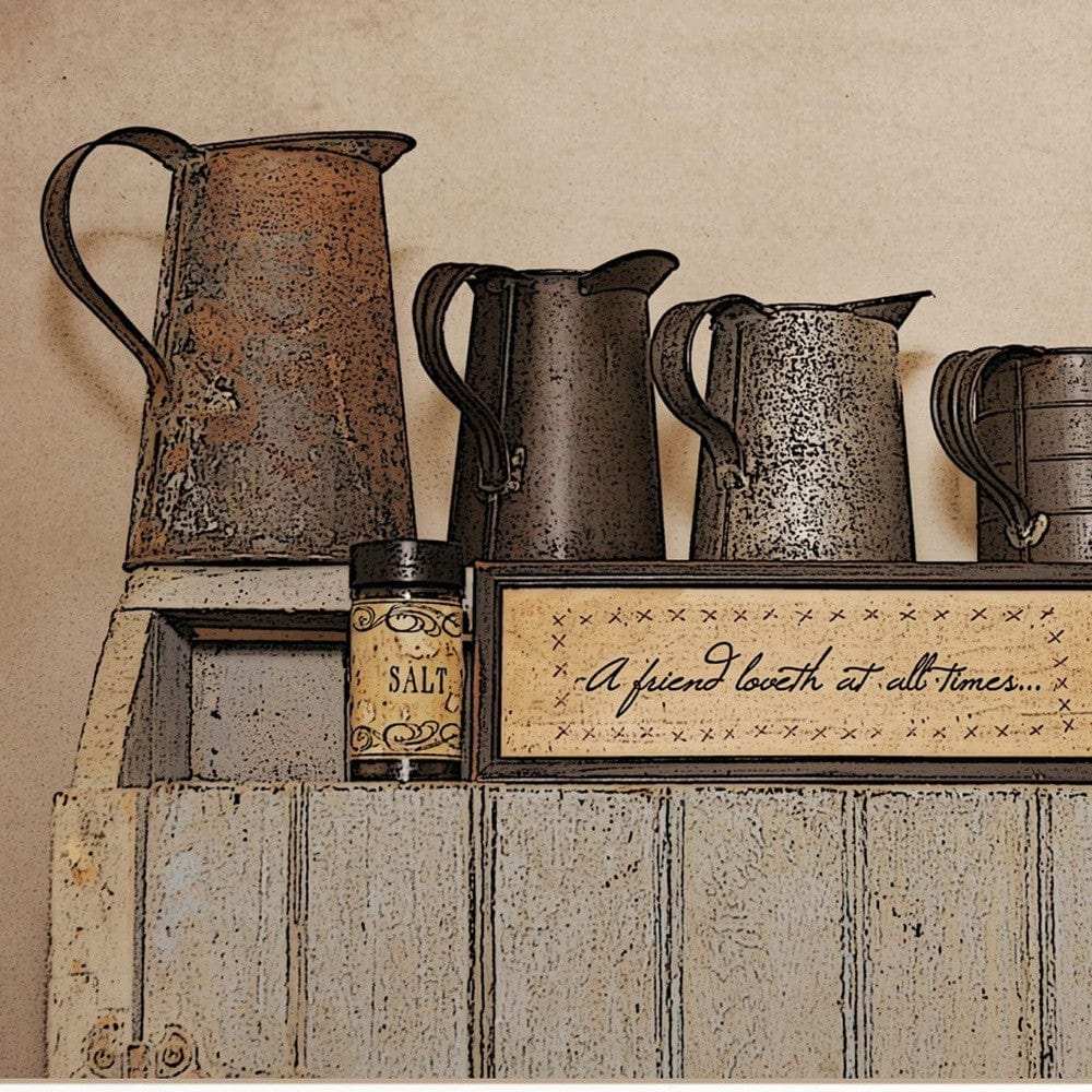 A Friend Loveth at All Time 2 White Framed Print Wall Art - Homeroots - Flyclothing LLC