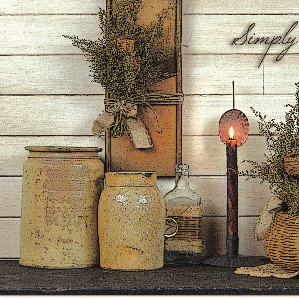 Simply Blessed 1 White Framed Print Kitchen Wall Art - Homeroots - Flyclothing LLC