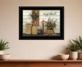 Simply Blessed Black Framed Print Kitchen Wall Art - Homeroots - Flyclothing LLC