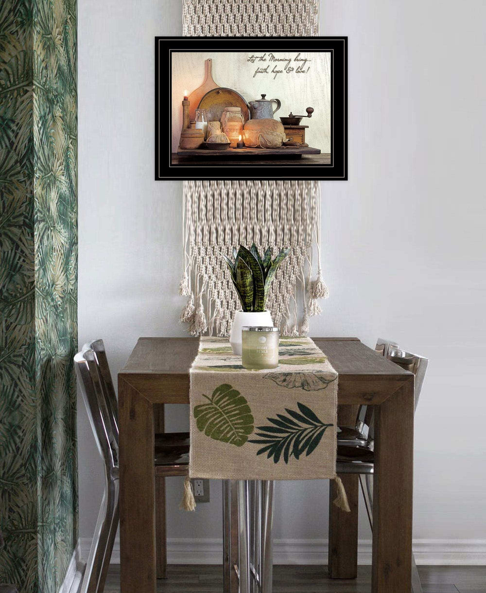 Faith Hope and Love 2 Black Framed Print Kitchen Wall Art - Homeroots - Flyclothing LLC