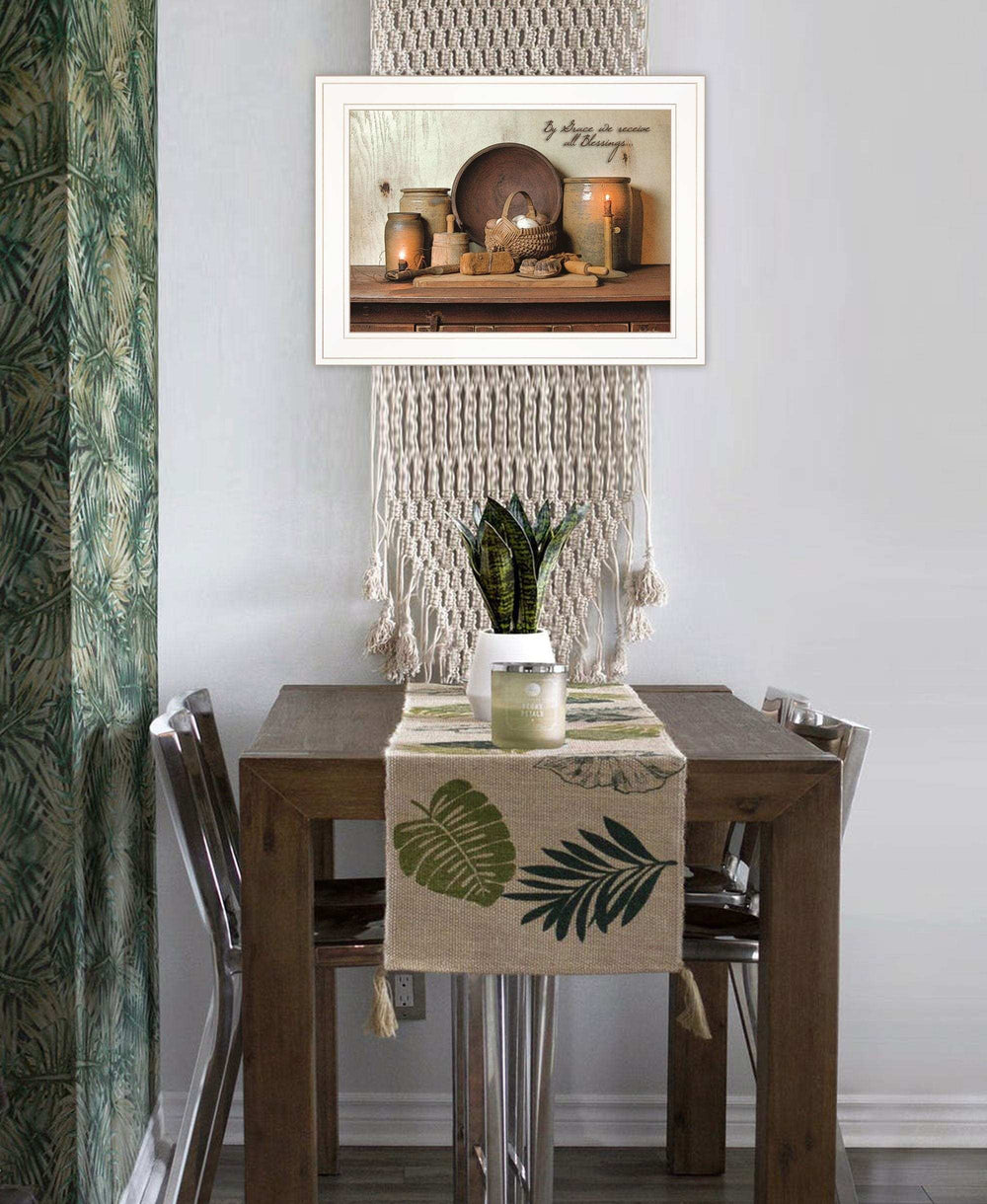 By Grace 2 White Framed Print Kitchen Wall Art - Homeroots - Flyclothing LLC