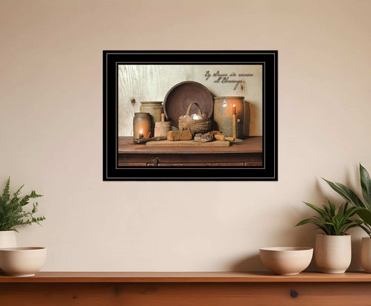 By Grace 3 Black Framed Print Kitchen Wall Art - Homeroots - Flyclothing LLC