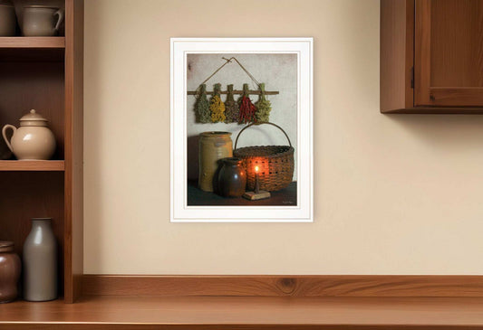 Dried Flower White Framed Print Wall Art - Homeroots - Flyclothing LLC