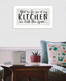 We lick the Spoon 1 White Framed Print Kitchen Wall Art - Homeroots - Flyclothing LLC