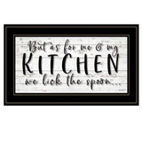We lick the Spoon 2 Black Framed Print Kitchen Wall Art - Homeroots - Flyclothing LLC