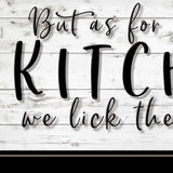 We lick the Spoon 2 Black Framed Print Kitchen Wall Art - Homeroots - Flyclothing LLC