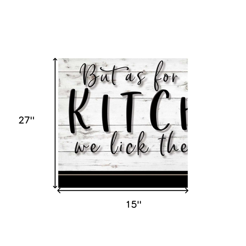 We lick the Spoon 2 Black Framed Print Kitchen Wall Art - Homeroots - Flyclothing LLC