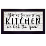 We lick the Spoon 3 Black Framed Print Kitchen Wall Art - Homeroots - Flyclothing LLC