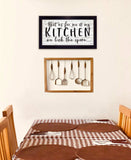 We lick the Spoon 3 Black Framed Print Kitchen Wall Art - Homeroots - Flyclothing LLC