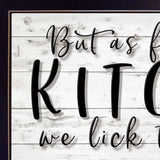We lick the Spoon 3 Black Framed Print Kitchen Wall Art - Homeroots - Flyclothing LLC