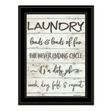 Laundry 2 Black Framed Print Bathroom Wall Art - Homeroots - Flyclothing LLC