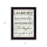 Laundry 3 Black Framed Print Bathroom Wall Art - Homeroots - Flyclothing LLC