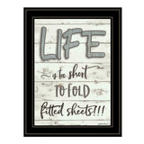 Life is too Short 2 Black Framed Print Wall Art - Homeroots - Flyclothing LLC