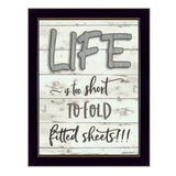 Life is too Short 3 Black Framed Print Wall Art - Homeroots - Flyclothing LLC