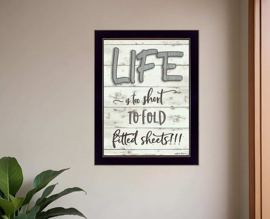 Life is too Short 3 Black Framed Print Wall Art - Homeroots - Flyclothing LLC