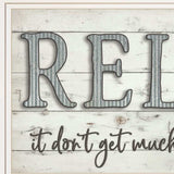 Relax 3 White Framed Print Bathroom Wall Art - Homeroots - Flyclothing LLC