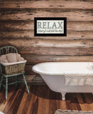 Relax 4 Black Framed Print Bathroom Wall Art - Homeroots - Flyclothing LLC