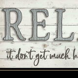 Relax 4 Black Framed Print Bathroom Wall Art - Homeroots - Flyclothing LLC