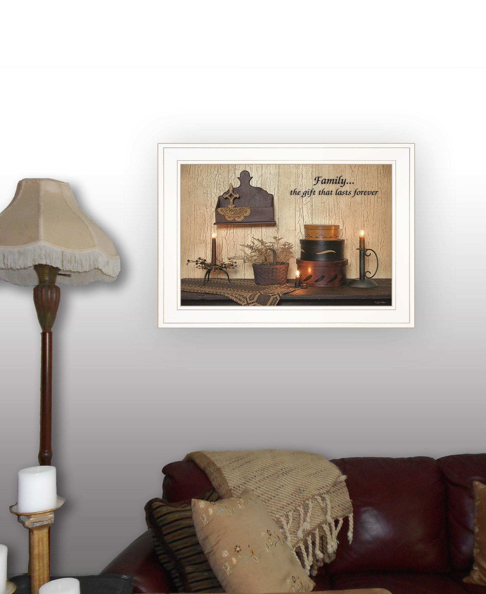 Forever Family White Framed Print Wall Art - Homeroots - Flyclothing LLC