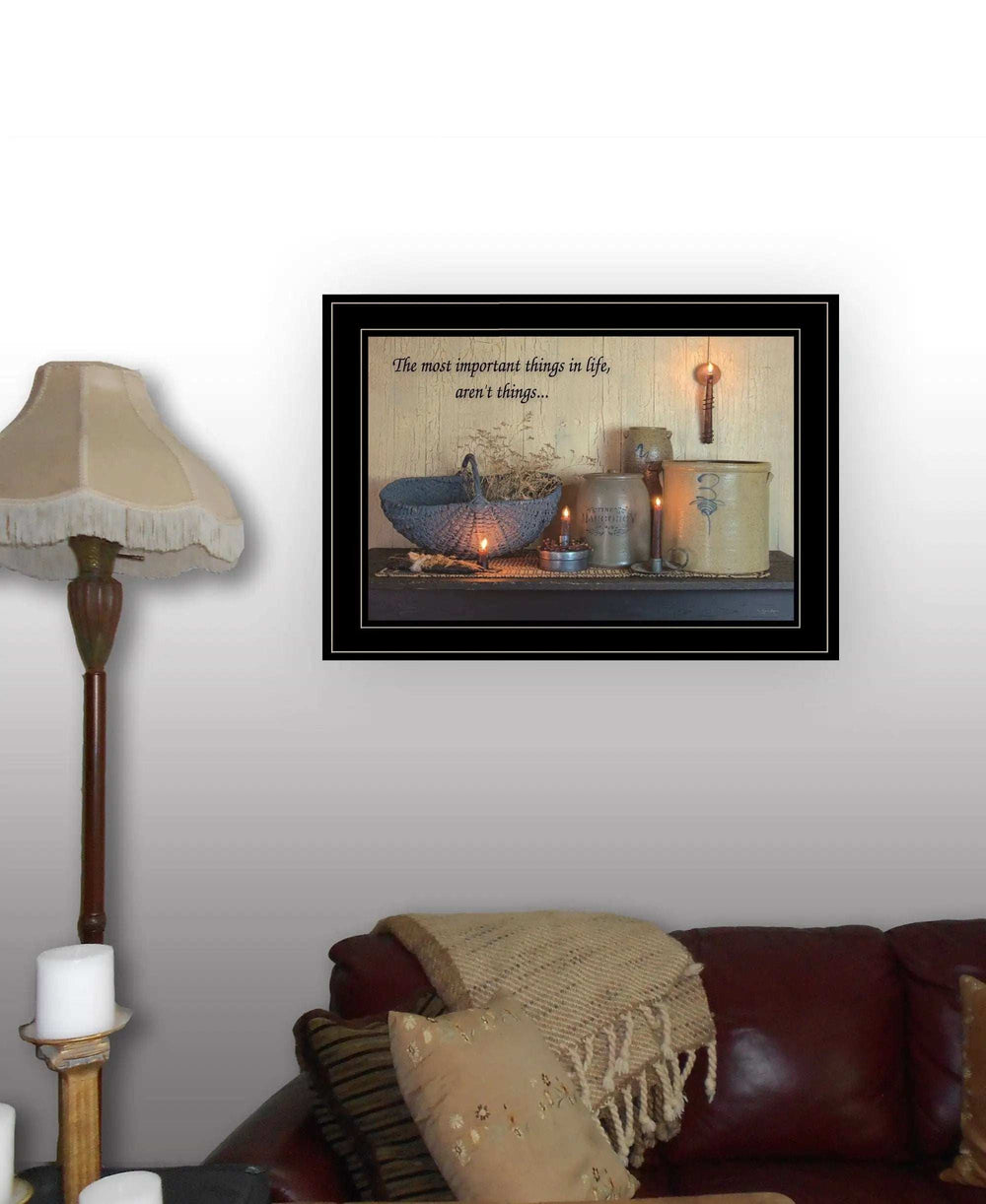 The Most Important Things Black Framed Print Wall Art - Homeroots - Flyclothing LLC