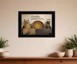 Family Gather Here 3 Black Framed Print Kitchen Wall Art - Homeroots - Flyclothing LLC