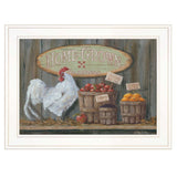 Home Grown 2 White Framed Print Wall Art - Homeroots - Flyclothing LLC