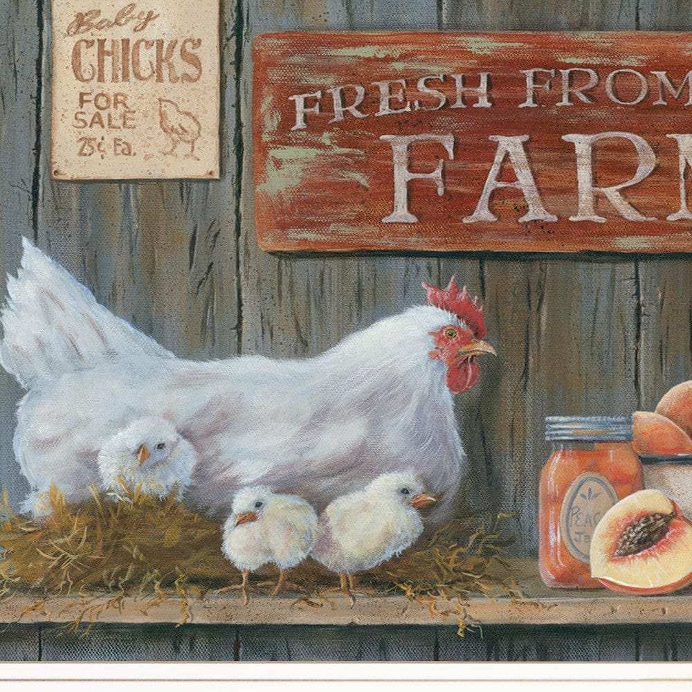 Fresh from the Farm 2 White Framed Print Wall Art - Homeroots - Flyclothing LLC