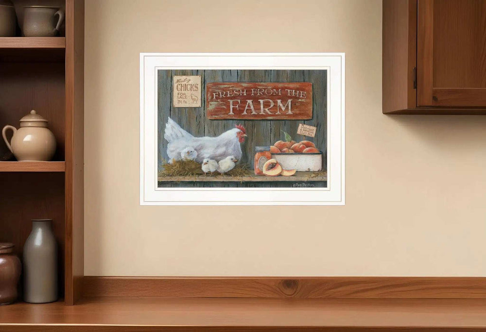 Fresh from the Farm 2 White Framed Print Wall Art - Homeroots - Flyclothing LLC